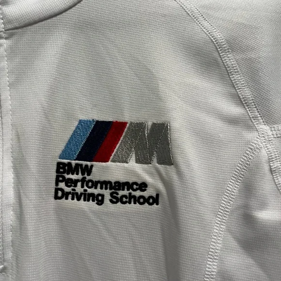 BMW Performance Driving School White Women’s 1/4 Zip, Small - Picture 2 of 5